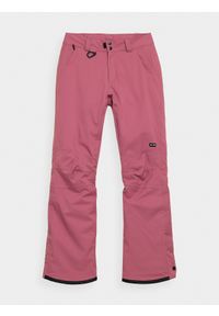 4f - Spodnie snowboardowe membrana 8 000 damskie. Kolor: różowy. Materiał: materiał, poliester. Sezon: zima. Sport: snowboard #2