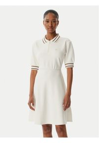 Armani Exchange Sukienka codzienna XW001739 AF13401 U1003 Kremowy Regular Fit. Okazja: na co dzień. Kolor: kremowy. Materiał: syntetyk. Typ sukienki: proste. Styl: casual #1