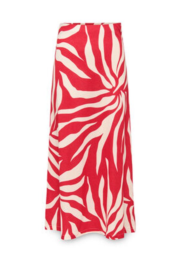 only - ONLY Spódnica maxi Chigo Sakura 15366894 Czerwony Regular Fit. Kolor: czerwony. Materiał: syntetyk