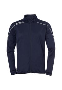 UHLSPORT - Kurtka Uhlsport Stream 22. Kolor: niebieski, biały, wielokolorowy. Materiał: tkanina, dresówka. Sport: fitness, piłka nożna