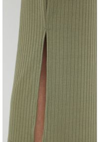 Pieces spódnica kolor zielony midi ołówkowa. Stan: podwyższony. Kolor: zielony