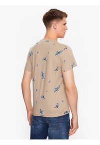 Blend T-Shirt 20715026 Beżowy Regular Fit. Kolor: beżowy. Materiał: bawełna