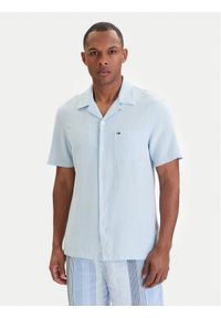 Tommy Jeans Koszula DM0DM23058 Błękitny Regular Fit. Kolor: niebieski. Materiał: bawełna #1