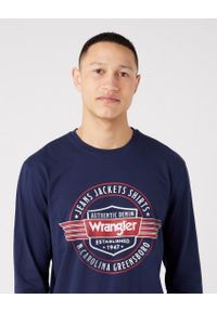 Wrangler - WRANGLER AMERICANA TEE MĘSKA KOSZULKA Z DŁUGIM RĘKAWEM LOGO W70QD3114 112320778. Długość rękawa: długi rękaw. Długość: długie #3