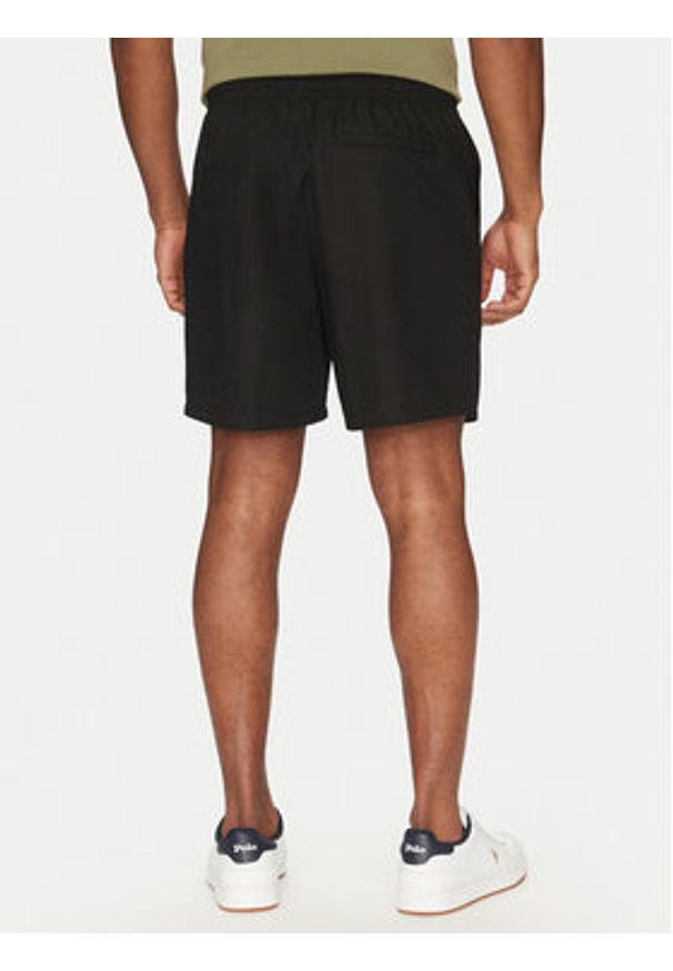 Lacoste Szorty materiałowe GH7220 Czarny Relaxed Fit. Kolor: czarny. Materiał: bawełna