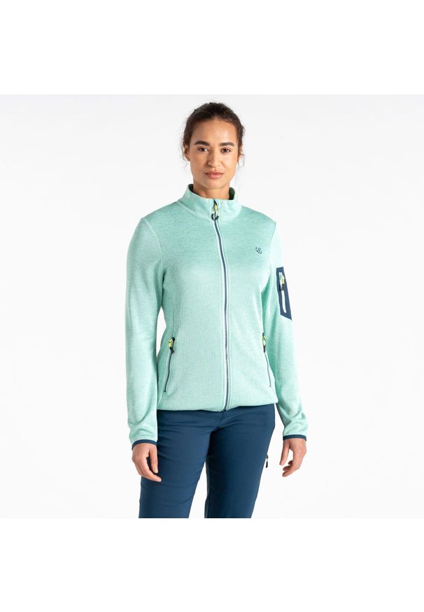 DARE 2B - Torrek damski górski zamek błyskawiczny przez polar. Kolor: zielony. Materiał: polar. Sport: turystyka piesza