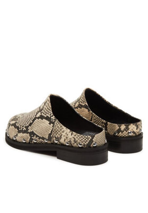 Bronx Klapki L-Ayla 66576-E Beżowy. Kolor: beżowy. Materiał: skóra