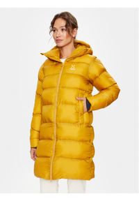 Haglöfs Płaszcz zimowy Long Mimic 605413 Żółty Regular Fit. Kolor: żółty. Materiał: syntetyk. Sezon: zima