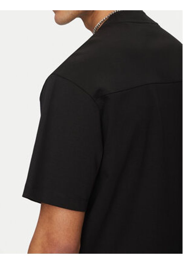 Hugo - HUGO T-Shirt Debostac 50535499 Czarny Relaxed Fit. Kolor: czarny. Materiał: bawełna