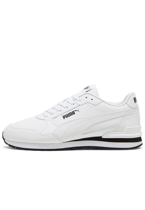 Buty unisex Puma ST Runner v4 39906807 - białe. Kolor: biały. Materiał: skóra, syntetyk, guma. Szerokość cholewki: normalna