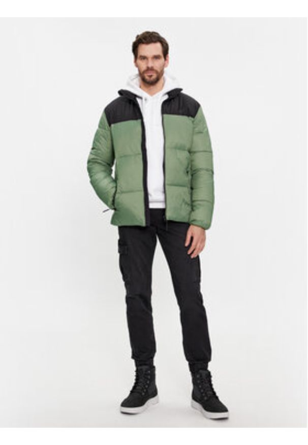 4f - 4F Kurtka zimowa 4FWAW23TDJAM348 Khaki Regular Fit. Kolor: brązowy. Materiał: syntetyk. Sezon: zima