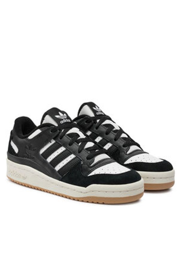 Adidas - adidas Sneakersy Forum Low Cl J ID6862 Czarny. Kolor: czarny. Materiał: skóra