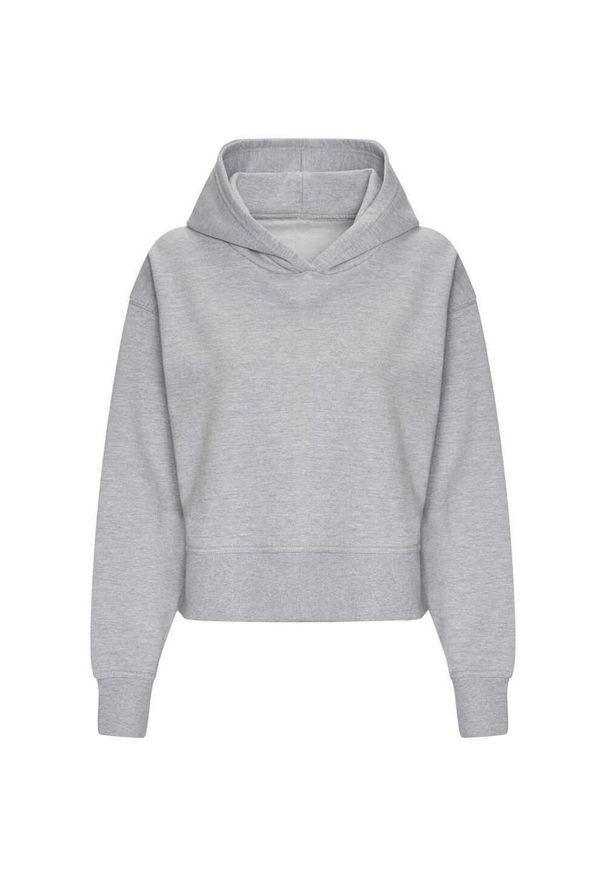 AWDIS - Damska Bluza Z Kapturem Just Hoods O Luźnym Kroju. Typ kołnierza: kaptur. Kolor: szary