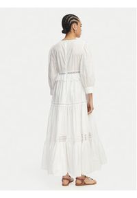 Luisa Spagnoli Sukienka letnia Processo 543230 Biały Regular Fit. Kolor: biały. Materiał: bawełna. Sezon: lato #4