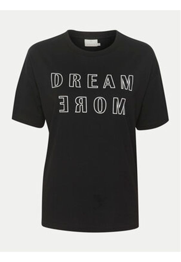 Kaffe T-Shirt Jenny 10508462 Czarny Regular Fit. Kolor: czarny. Materiał: bawełna