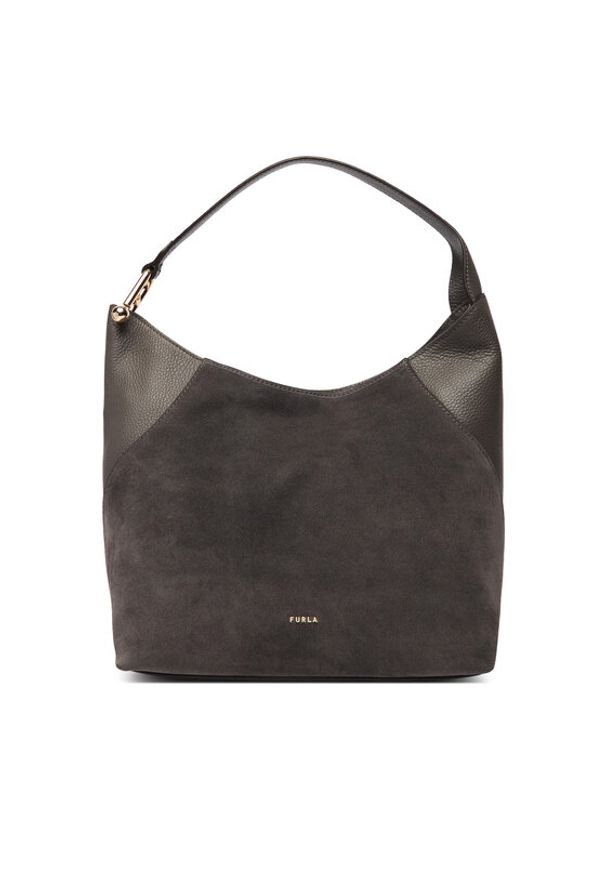 Furla Torebka Lara M WB01900 BX1895 BG 4285S Szary. Kolor: szary. Materiał: skórzane