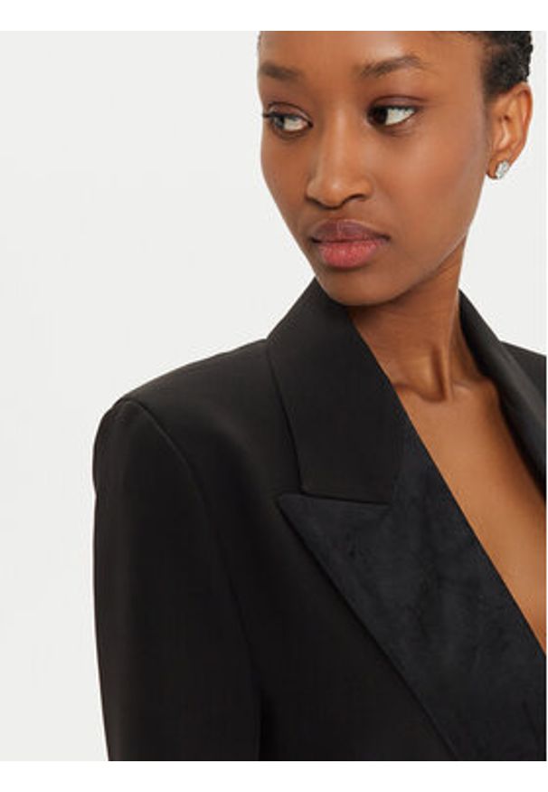 ViCOLO Marynarka TS0315 Czarny Regular Fit. Kolor: czarny. Materiał: syntetyk