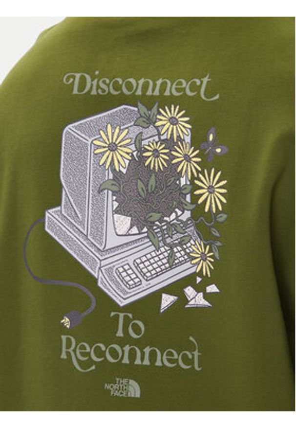 The North Face Bluza Connect NF0A8E40 Zielony Relaxed Fit. Kolor: zielony. Materiał: bawełna