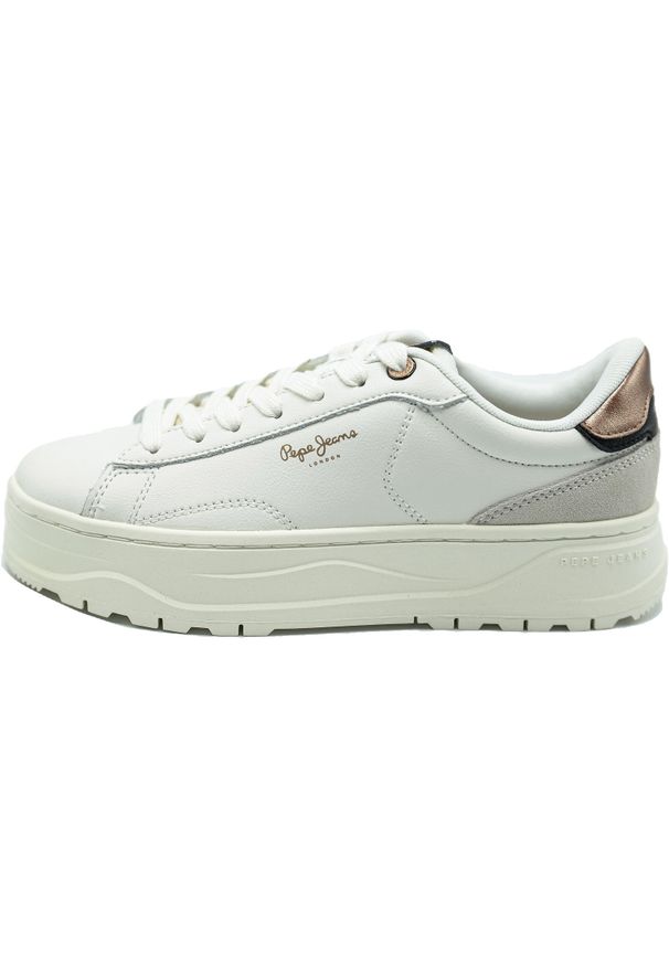 Buty Pepe Jeans Kore Smart, Kobiety. Kolor: biały. Materiał: skóra, materiał. Sport: turystyka piesza