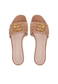 Coccinelle Klapki E4 SB2 17 01 01 Beżowy. Kolor: beżowy. Materiał: zamsz, skóra #5
