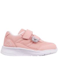 Buty Kappa Jak M Jr 280024M 2110 różowe. Okazja: na co dzień. Zapięcie: rzepy. Kolor: różowy. Materiał: materiał, syntetyk. Szerokość cholewki: normalna. Wzór: paski #5