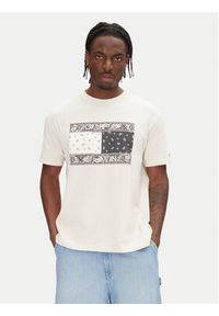 Tommy Jeans T-Shirt Paisley Flag DM0DM20810 Beżowy Relaxed Fit. Kolor: beżowy. Materiał: bawełna. Wzór: paisley #4