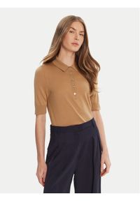 BOSS Sweter Fidenka 50545015 Beżowy Regular Fit. Kolor: beżowy. Materiał: wełna
