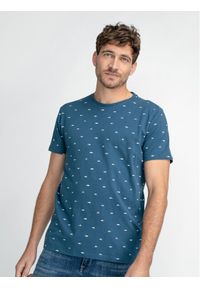 Petrol Industries T-Shirt M-1030-TSR657 Niebieski Regular Fit. Kolor: niebieski. Materiał: bawełna