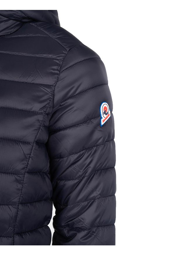 Invicta Kurtka "Down Jacket" | 4431449 | Mężczyzna | Granatowy. Okazja: na co dzień. Typ kołnierza: kaptur. Kolor: niebieski. Materiał: poliamid. Wzór: aplikacja. Styl: casual