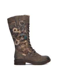 Rieker Kozaki CEO-94731-90 Khaki. Kolor: brązowy. Materiał: syntetyk, materiał
