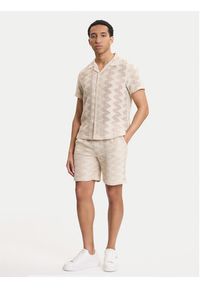 Guess Szorty materiałowe M6GD29 K3237 Beżowy Regular Fit. Kolor: beżowy. Materiał: bawełna #2