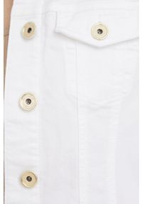 JOOP! - Joop! kurtka jeansowa damska kolor biały przejściowa. Okazja: na co dzień. Kolor: biały. Materiał: jeans. Styl: casual #2