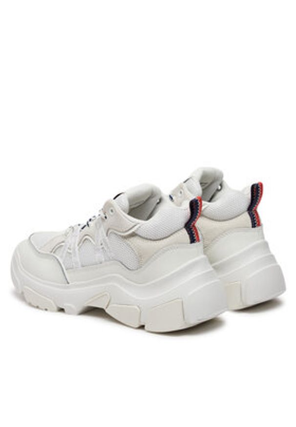 Tommy Jeans Sneakersy Tjw Hybrid Runner EN0EN02619 Biały. Kolor: biały. Materiał: skóra