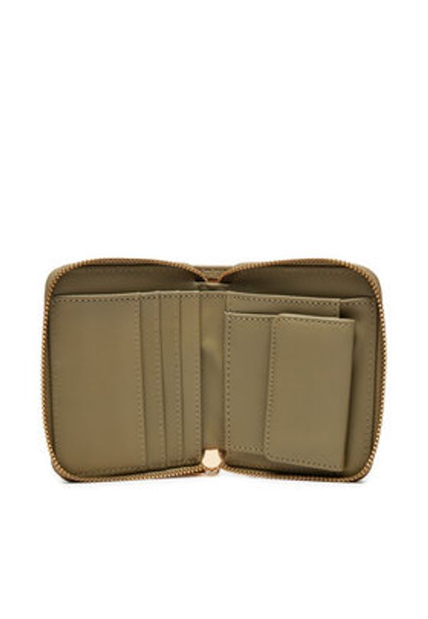 Puccini Mały Portfel Damski BLP838A Zielony. Kolor: zielony. Materiał: skóra
