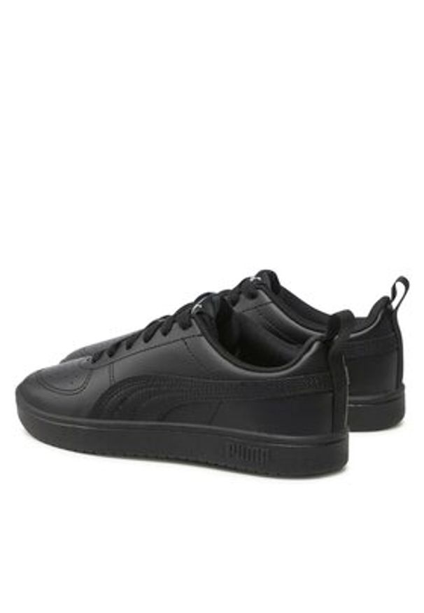 Puma Sneakersy Rickie Jr 384311 02 Czarny. Kolor: czarny. Materiał: skóra