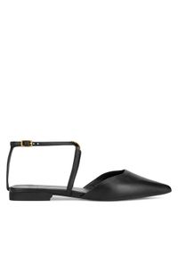 Gino Rossi - GINO ROSSI Baleriny ALANA-SLT593-X8 Czarny. Kolor: czarny. Materiał: skóra #1