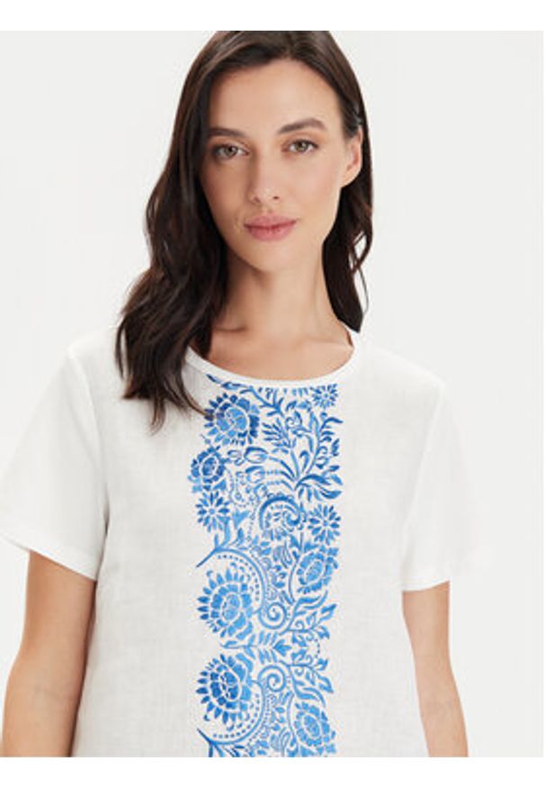 Weekend Max Mara T-Shirt Magno 2415941072 Biały Regular Fit. Kolor: biały. Materiał: bawełna