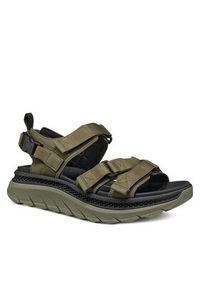 Geox Sandały U Spherica Actif X S U55L0A 0BC11 C3009 Khaki. Kolor: brązowy. Materiał: materiał