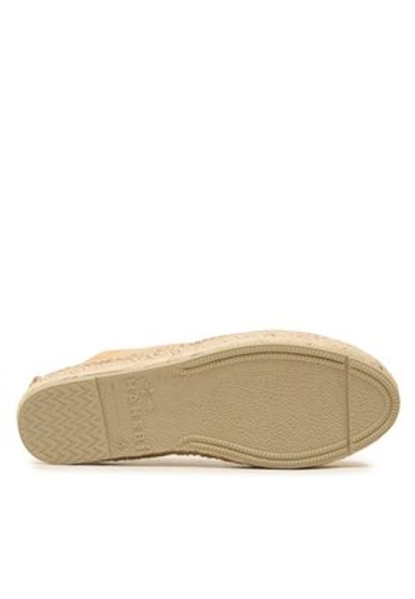 Manebi Espadryle Suede Flat Espadrilles Beżowy. Kolor: beżowy. Materiał: zamsz, skóra