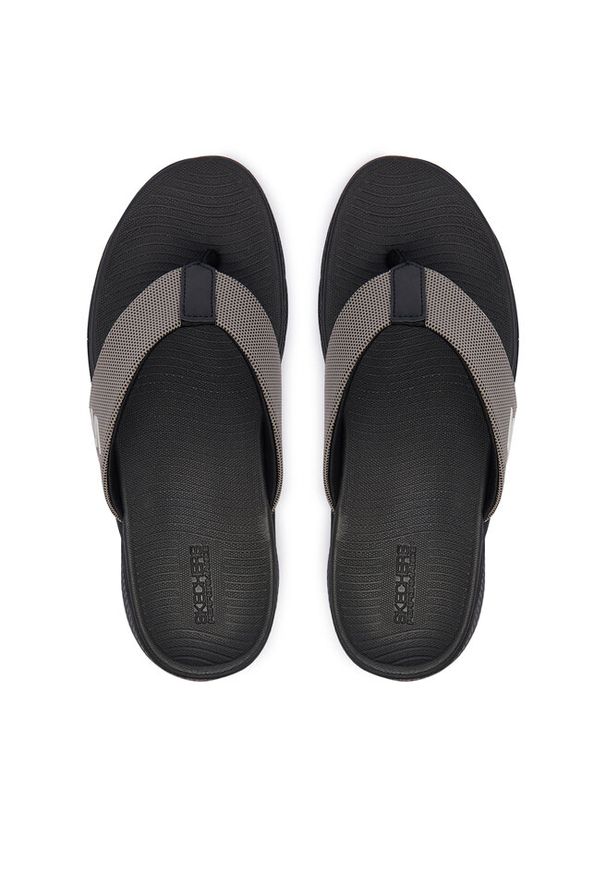 skechers - Japonki Skechers. Kolor: czarny