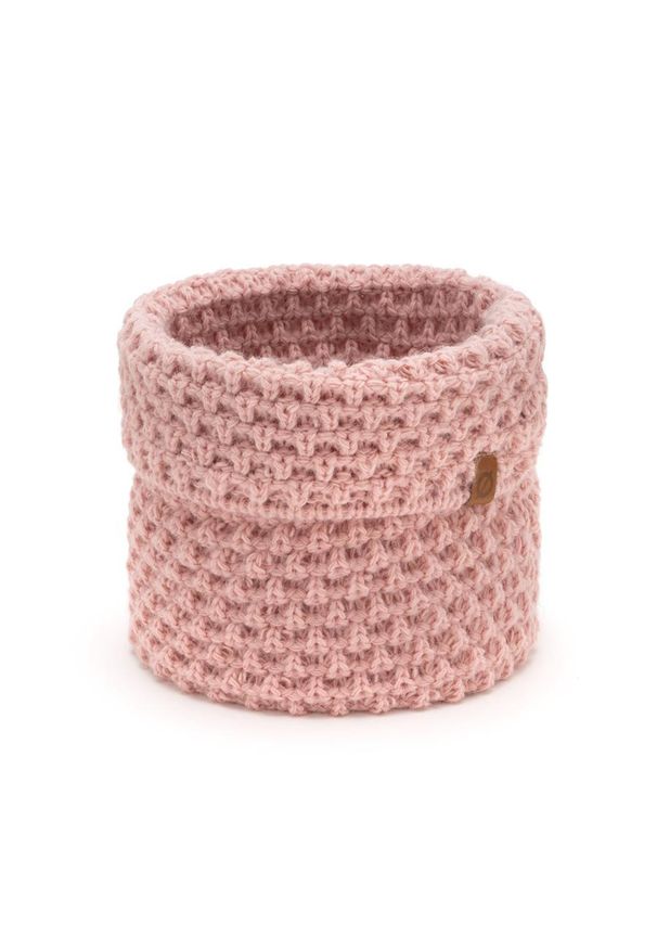 BRODRENE - Komin damski pudrowy róż k6 Brodrene 9947-ROSE. Kolor: różowy. Materiał: materiał. Sezon: jesień, zima