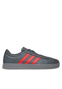 Adidas - adidas Sneakersy VL COURT BASE JR2211 Szary. Kolor: szary. Materiał: skóra