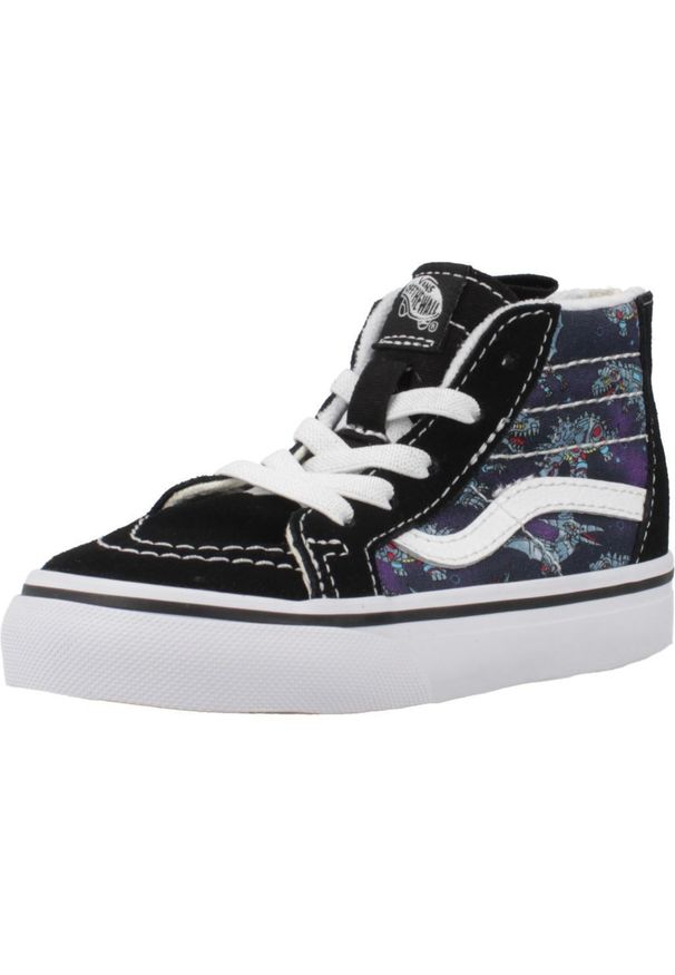 Vans - Kapcie VANS SK8-HI ZIP Czarny. Okazja: na co dzień. Kolor: czarny. Materiał: tkanina, skóra. Model: Vans SK8