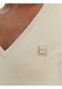 Armani Exchange T-Shirt XW002292 AF10356 U6275 Beżowy Regular Fit. Kolor: beżowy. Materiał: bawełna #3