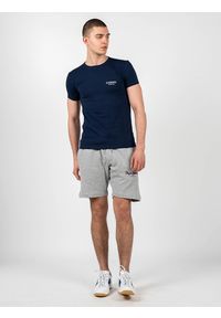 Iceberg T-shirt "C-neck" | ICE1UTS01 | Mężczyzna | Granatowy. Kolor: niebieski. Materiał: bawełna, elastan. Wzór: nadruk #4