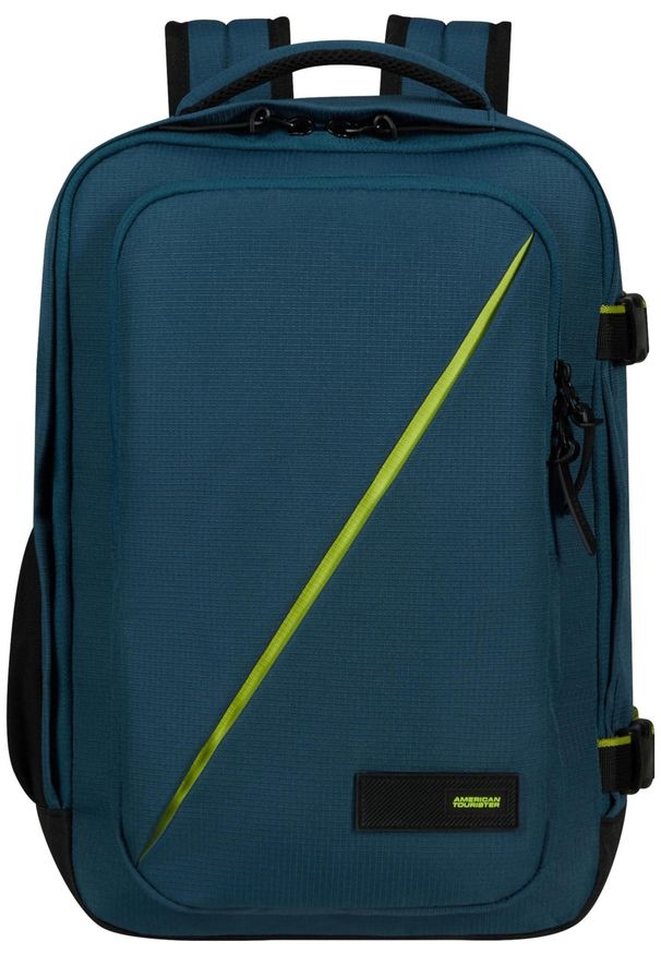AMERICAN TOURISTER - Plecak American Tourister Take2Cabin S do Ryanair niebieski. Kolor: niebieski. Materiał: materiał. Styl: klasyczny