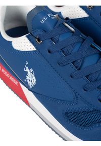 U.S. Polo Assn. Sneakersy "Nobil003" | Nobil003 | Mężczyzna | Niebieski. Kolor: niebieski. Materiał: skóra ekologiczna, materiał. Wzór: nadruk