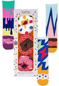 ZEAGLE - Tastic Unisex Skarpetki - 3 Pary Donuts, Rozmiar 36-41. Kolor: wielokolorowy. Sport: turystyka piesza