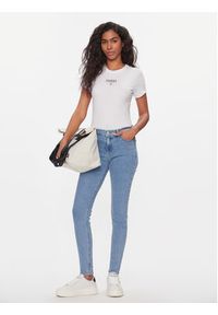 Tommy Jeans Komplet 2 t-shirtów Tjw 2 Pack Slim Essential Logo 1 DW0DW18142 Biały Slim Fit. Kolor: biały. Materiał: bawełna, syntetyk #6