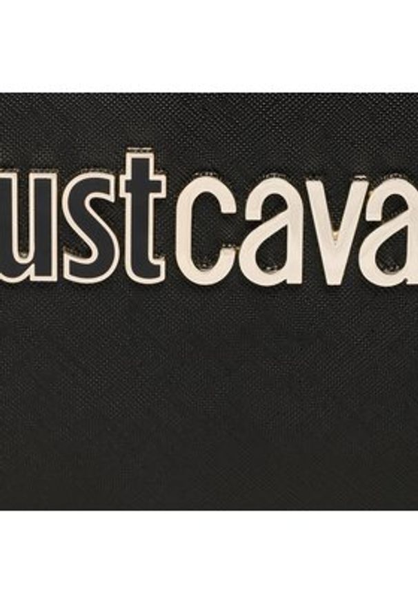Just Cavalli Torebka 74RB4B82 Czarny. Kolor: czarny. Materiał: skórzane